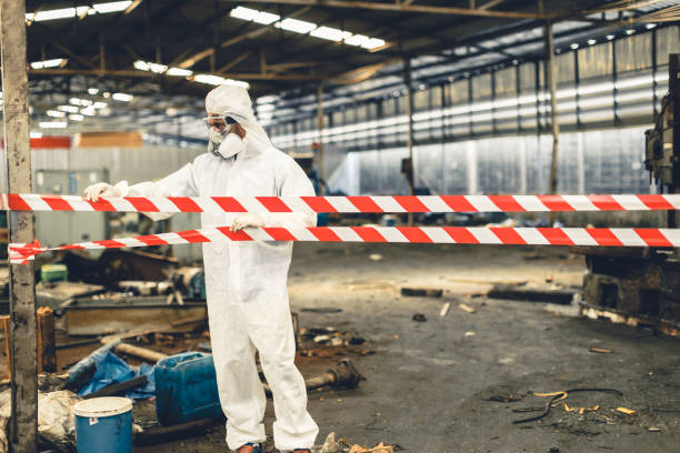 Professional Biohazard technician working in Hicksville, NY